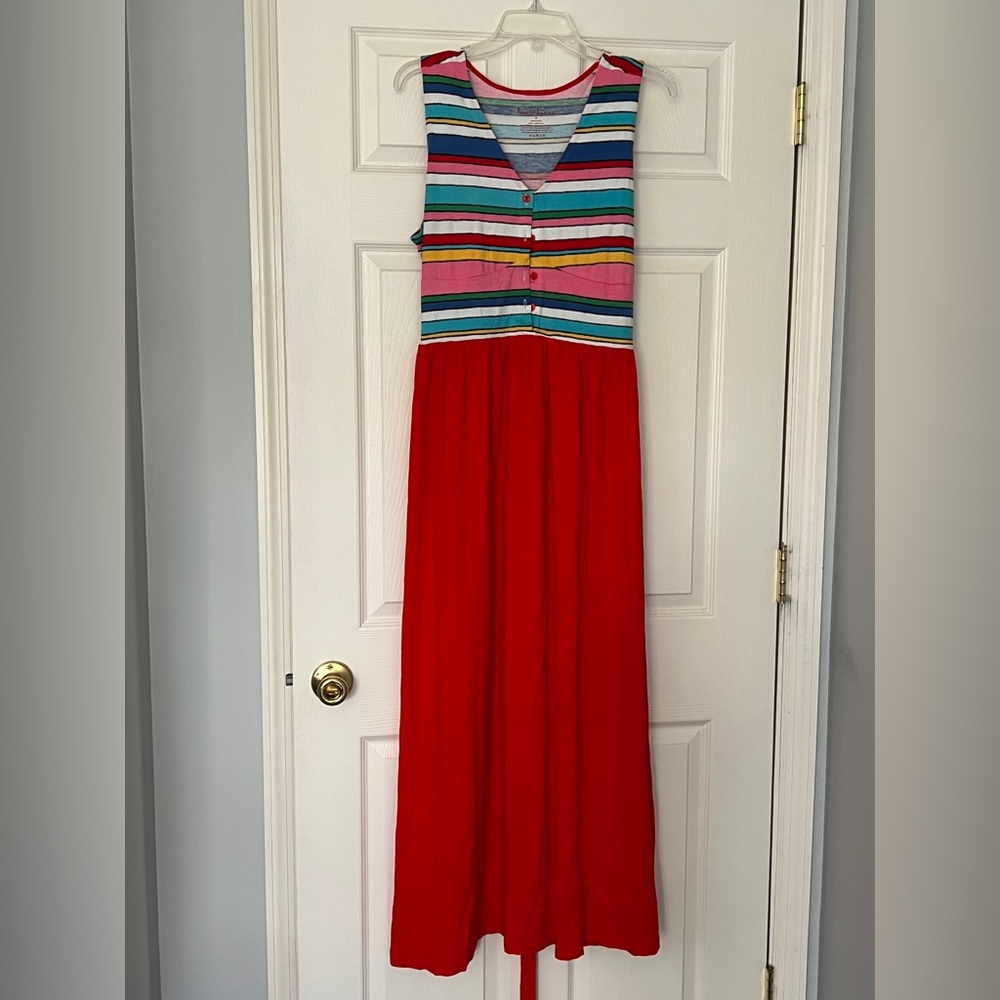 Love Hanna By Hanna Andersson Colorful Striped Maxi Dress